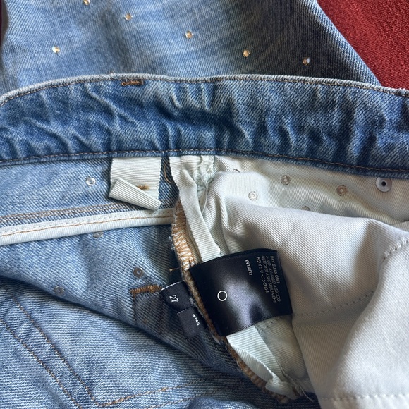 Amiri Crystal Studded Straight Jeans Size 27 - Picture 7 of 16